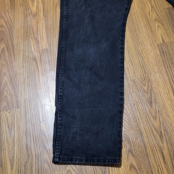 Wrangler 13MWZ Men’s 36x32 Black Vintage Thick Denim Western Jeans VTG USA D29 - Picture 4 of 8